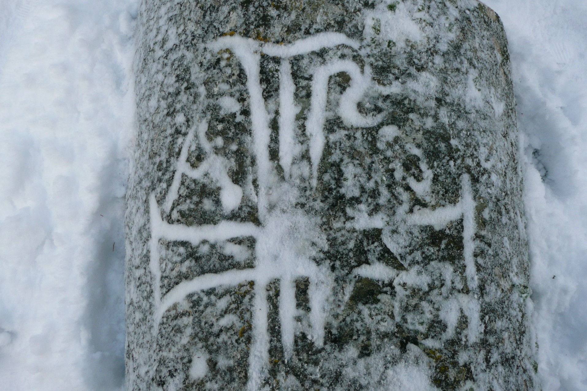 Inscription chrétienne dans la nécropole