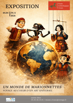 Affiche de l'exposition Un monde de marionnettes : voyage au cœur d'un art universel